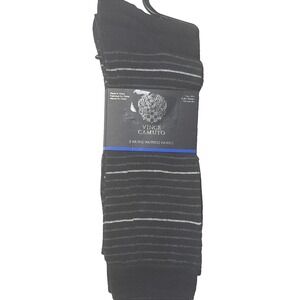VINCE CAMUTO Men's Dress Socks 3 Pack Black  "One Size" Super Soft